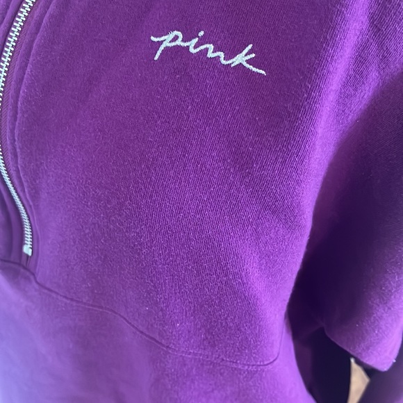 PINK Half Zip Sweatshirt - Picture 4 of 5